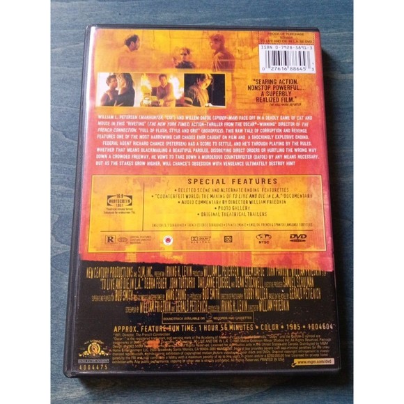 To Live and Die in LA DVD - Picture 2 of 3